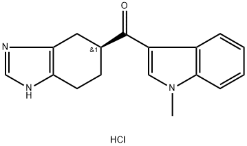 Methanone, (1-methyl-1H-indol-3-yl)(4,5,6,7-tetrahydro-1H-benzimidazol-5-yl)-, monohydrochloride, (S)-