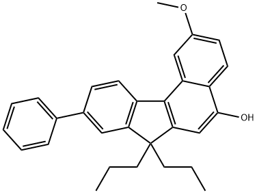 2--methoxy-9-phenyl-7,7-dipropyl-7H-Benzo[c]fluoren-5-ol