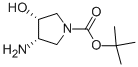 1-Pyrrolidinecarboxylicacid,3-amino-4-hydroxy-,1,1-dimethylethylester,cis-(9CI)