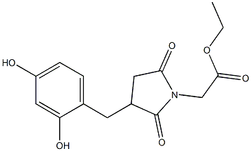 Ethyl 2-(3-(2,4-dihydroxybenzyl)-2,5-dioxopyrrolidin-1-yl)acetate