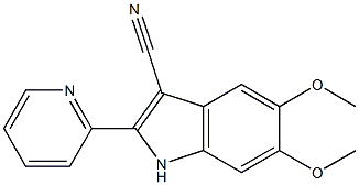 5,6-dimethoxy-2-pyridin-2-yl-1H-indole-3-carbonitrile