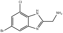 (5-bromo-7-chloro-1H-1,3-benzodiazol-2-yl)methanamine