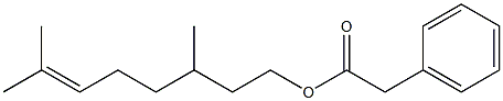 Benzeneaceticacid,3,7-dimethyl-6-octenylester