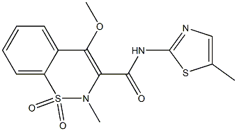 2H-1,2-Benzothiazine-3-carboxaMide, 4-Methoxy-2-Methyl-N-(5-Methyl-2-thiazolyl)-, 1,1-dioxide