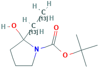 N-tert-Butyloxycarbonyl-2-ethyl-pyrrolidine-13C2
