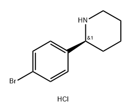 Piperidine, 2-(4-bromophenyl)-, hydrochloride (1:1), (2S)-