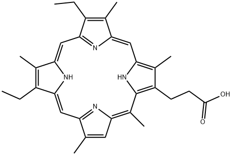 8,13-Diethyl-3,7,12,17,20-pentamethyl-21H,23H-porphyrin-2-propanoic acid