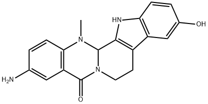 Indolo[2',3':3,4]pyrido[2,1-b]quinazolin-5(7H)-one, 3-amino-8,13,13b,14-tetrahydro-10-hydroxy-14-methyl-