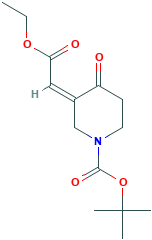 3-(2-Ethoxy-2-oxoethylidene)-4-oxo-1-piperidinecarboxylic Acid 1,1-Dimethylethyl Ester