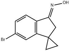 Spiro[cyclopropane-1,1'-[1H]inden]-3'(2'H)-one, 6'-bromo-, oxime, (3'E)-