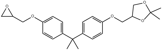 1,3-Dioxolane, 2,2-dimethyl-4-[[4-[1-methyl-1-[4-(2-oxiranylmethoxy)phenyl]ethyl]phenoxy]methyl]-