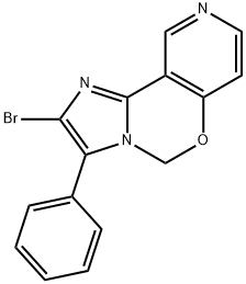 5H-Imidazo[1,2-c]pyrido[3,4-e][1,3]oxazine, 2-bromo-3-phenyl-