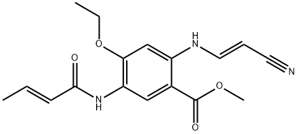 Benzoic acid, 2-[[(1E)-2-cyanoethenyl]amino]-4-ethoxy-5-[[(2E)-1-oxo-2-buten-1-yl]amino]-, methyl ester