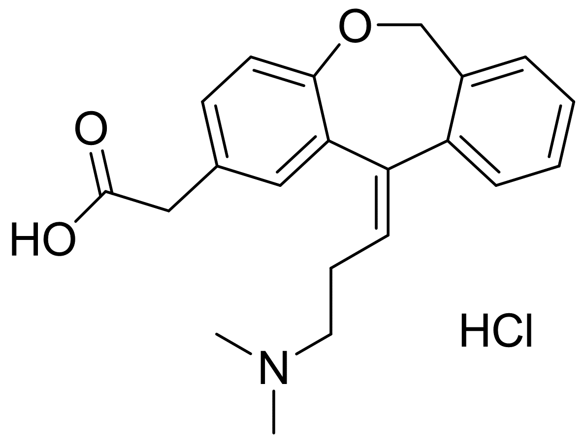 Dibenz[b,e]oxepin-2-acetic acid, 11-[3-(dimethylamino)propylidene]-6,11-dihydro-, (11Z)-