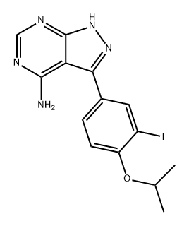 3-(3-氟-4-异丙氧基苯基)-1H-吡唑并[3,4-d]嘧啶-4-胺