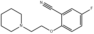 Benzonitrile, 5-fluoro-2-[2-(1-piperidinyl)ethoxy]-