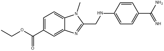 ethyl 2-(((4-carbamimidoylphenyl)amino)methyl)-1-methyl-1H-benzo[d]imidazole-5-carboxylate