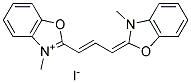 2-[3-(2,3-Dihydro-3-methylbenzoxazole-2-ylidene)-1-propenyl]-3-methylbenzoxazole-3-ium·iodide