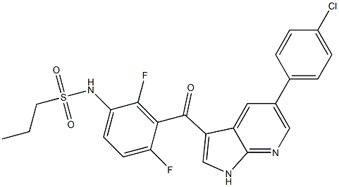 N-(3-(5-(4-Chlorophenyl)-1H-pyrrolo[2,3-B]pyridine-3-carbonyl)-2,4-difluorophenyl)propane-1-sulfonaMide