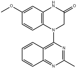 2(1H)-Quinoxalinone, 3,4-dihydro-7-methoxy-4-(2-methyl-4-quinazolinyl)-