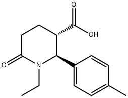 3-Piperidinecarboxylic acid, 1-ethyl-2-(4-methylphenyl)-6-oxo-, (2S,3S)-