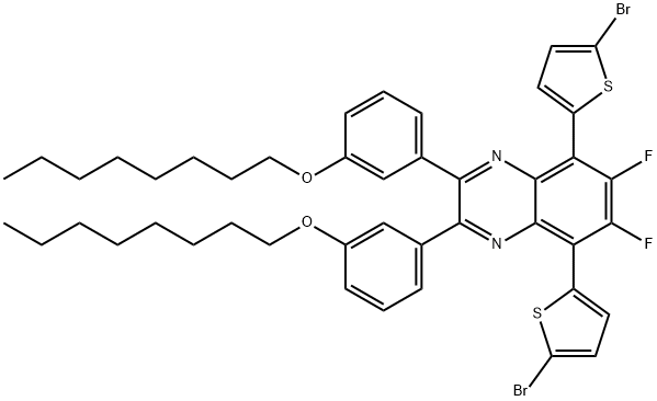 Quinoxaline, 5,8-bis(5-bromo-2-thienyl)-6,7-difluoro-2,3-bis[3-(octyloxy)phenyl]-