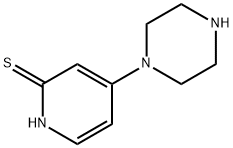 2(1H)-Pyridinethione, 4-(1-piperazinyl)-