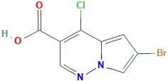 6-溴-4-氯吡咯并[1,2-b]哒嗪-3-羧酸