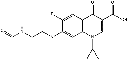 1-cyclopropyl-6-fluoro-7-[[2-(formylamino)ethyl]amino]-1,4-dihydro-4-oxo-3-Quinolinecarboxylic acid