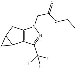 1H-Cyclopropa[3,4]cyclopenta[1,2-c]pyrazole-1-acetic acid, 3b,4,4a,5-tetrahydro-3-(trifluoromethyl)-, ethyl ester