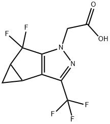 1H-Cyclopropa[3,4]cyclopenta[1,2-c]pyrazole-1-acetic acid, 5,5-difluoro-3b,4,4a,5-tetrahydro-3-(trifluoromethyl)-