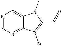 7-Bromo-5-methyl-5H-pyrrolo-[3,2-d]pyrimidine-6-carbaldehyde