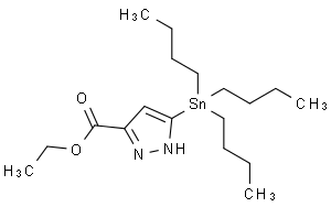 5-Tributylstannyl-1H-pyrazole-3-carboxylic acid ethyl ester