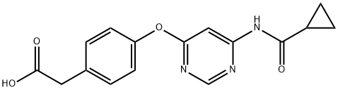 2-(4-((6-(环丙烷甲酰胺基)嘧啶-4-基)氧基)苯基)乙酸