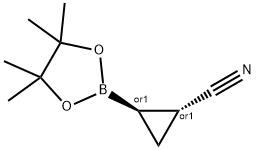 rel-(1R,2R)-2-(4,4,5,5-四甲基-1,3,2-二氧杂硼环烷-2-基)环丙烷-1-腈