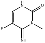 2(1H)-Pyrimidinone, 5-fluoro-3,6-dihydro-6-imino-1-methyl-