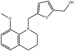 (5-((8-methoxy-3,4-dihydroquinolin-1(2H)-yl)methyl)thiophen-2-yl)methanol