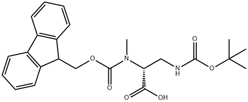 D-Alanine, 3-[[(1,1-dimethylethoxy)carbonyl]amino]-N-[(9H-fluoren-9-ylmethoxy)carbonyl]-N-methyl-