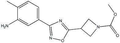 methyl3-(3-(3-amino-4-methylphenyl)-1,2,4-oxadiazol-5-yl)azetidine-1-carboxylate