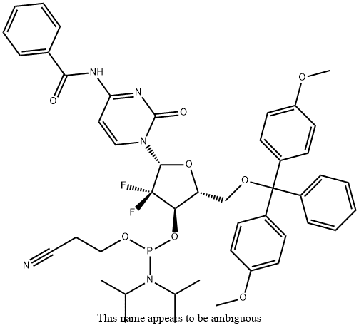 N-苯甲酰基-2-脱氧-5-O-DMT-2',2'-二氟胞苷3-CE亚磷酰胺