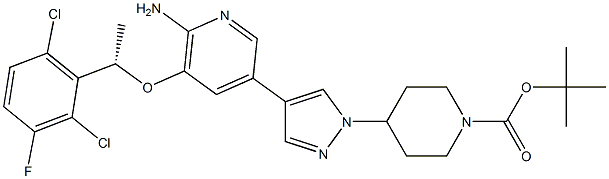 (S)-tert-Butyl 4-(4-(6-aMino-5-(1-(2,6-dichloro-3-fluorophenyl)ethoxy)pyridin-3-yl)-1H-pyrazol-1-yl)piperidine-1-carboxylate