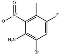 Benzenamine, 6-bromo-4-fluoro-3-methyl-2-nitro-