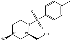 2-Piperidinemethanol, 4-hydroxy-1-[(4-methylphenyl)sulfonyl]-, (2R,4S)-rel-