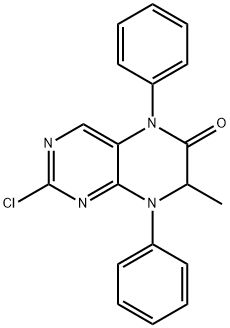 6(5H)-Pteridinone, 2-chloro-7,8-dihydro-7-methyl-5,8-diphenyl-