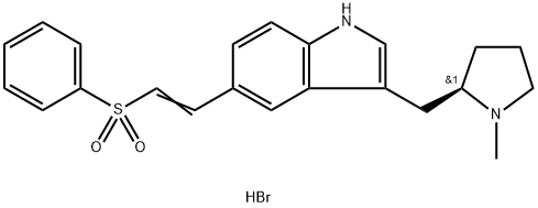 (R)-5-(2-PHENYLSULPHONYLETHENYL)-3-(N-甲基吡咯烷-2-基-甲基)-1H-吲哚氢溴酸盐