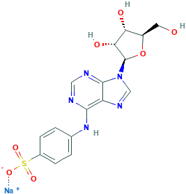 Sodium 4-((9-((2R,3R,4S,5R)-3,4-dihydroxy-5-(hydroxymethyl)-tetrahydrofuran-2-yl)-9H-purin-6-y