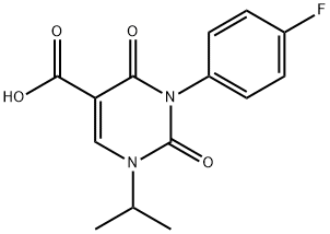 3-(4-fluorophenyl)-2,4-dioxo-1-(propan-2-yl)-1,2,3,4-tetrahydropyrimidine-5-carboxylic acid