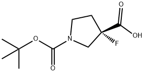 (3S)-1-[(叔丁氧基)羰基]-3-氟吡咯烷-3-羧酸