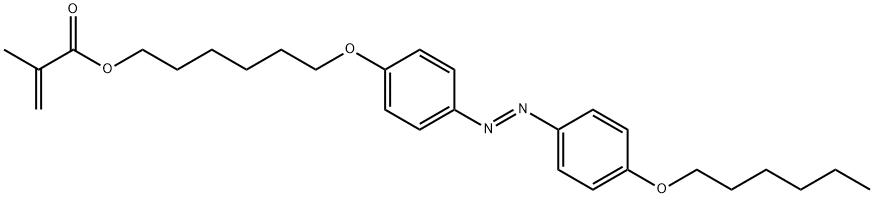 2-Propenoic acid, 2-methyl-, 6-[4-[[4-(hexyloxy)phenyl]azo]phenoxy]hexyl ester, (E)- (9CI)