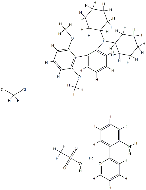 (2-二环己基膦基-2',6'-二甲氧基联苯)[2-(2'-氨基-1,1'-联苯基)]钯(II)甲磺酸盐